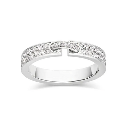 [Clover Jewelrys]ALLIANCE LIENS VIDENCE PAVED DIAMOND 4MM RING