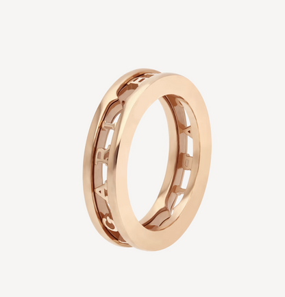 [Clover Jewelrys]ZERO 1 ONE-BAND WITH OPENWORK LOGO SPIRAL RING