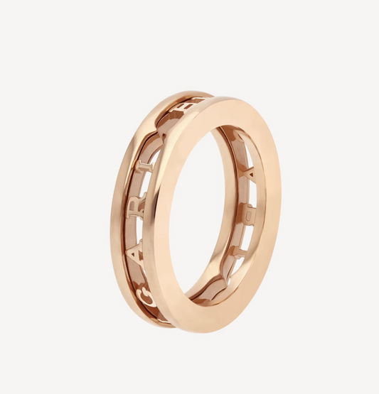 [Clover Jewelrys]ZERO 1 ONE-BAND WITH OPENWORK LOGO SPIRAL RING