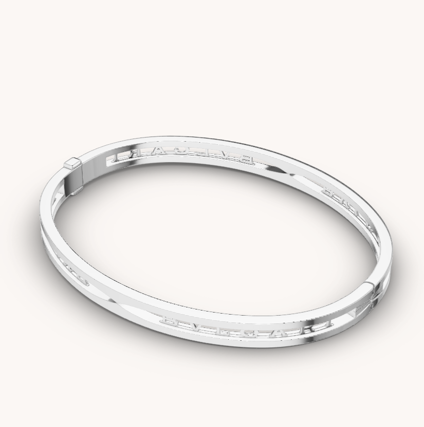 [Clover Jewelrys]ZERO 1 SPIRAL LOGO SILVER BRACELET