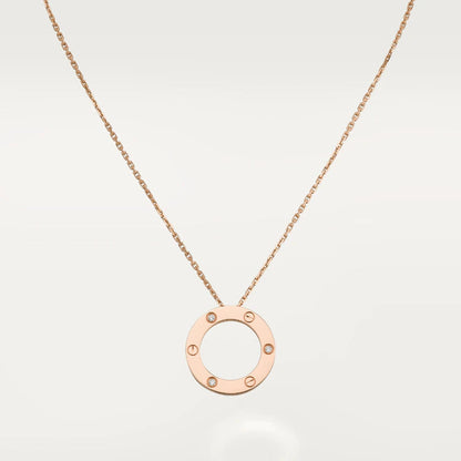 [Clover Jewelrys]LOVE NECKLACE 16MM 3 DIAMONDS