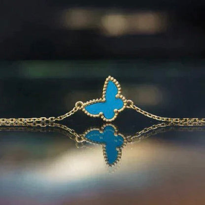 [Clover Jewelrys]BUTTERFLY TURQUOISE BUTTERFLY BRACELET