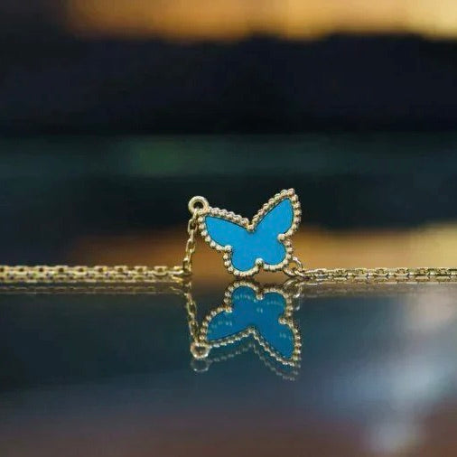 [Clover Jewelrys]BUTTERFLY TURQUOISE BUTTERFLY BRACELET