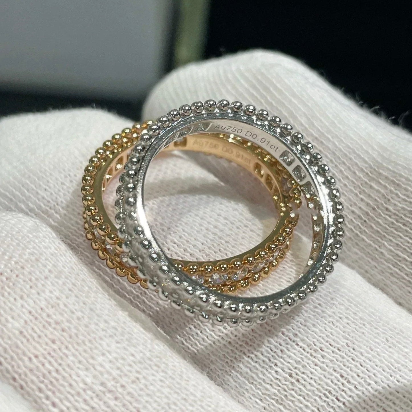 [Clover Jewelrys]PERLEE DIAMOND ROSE GOLD RING