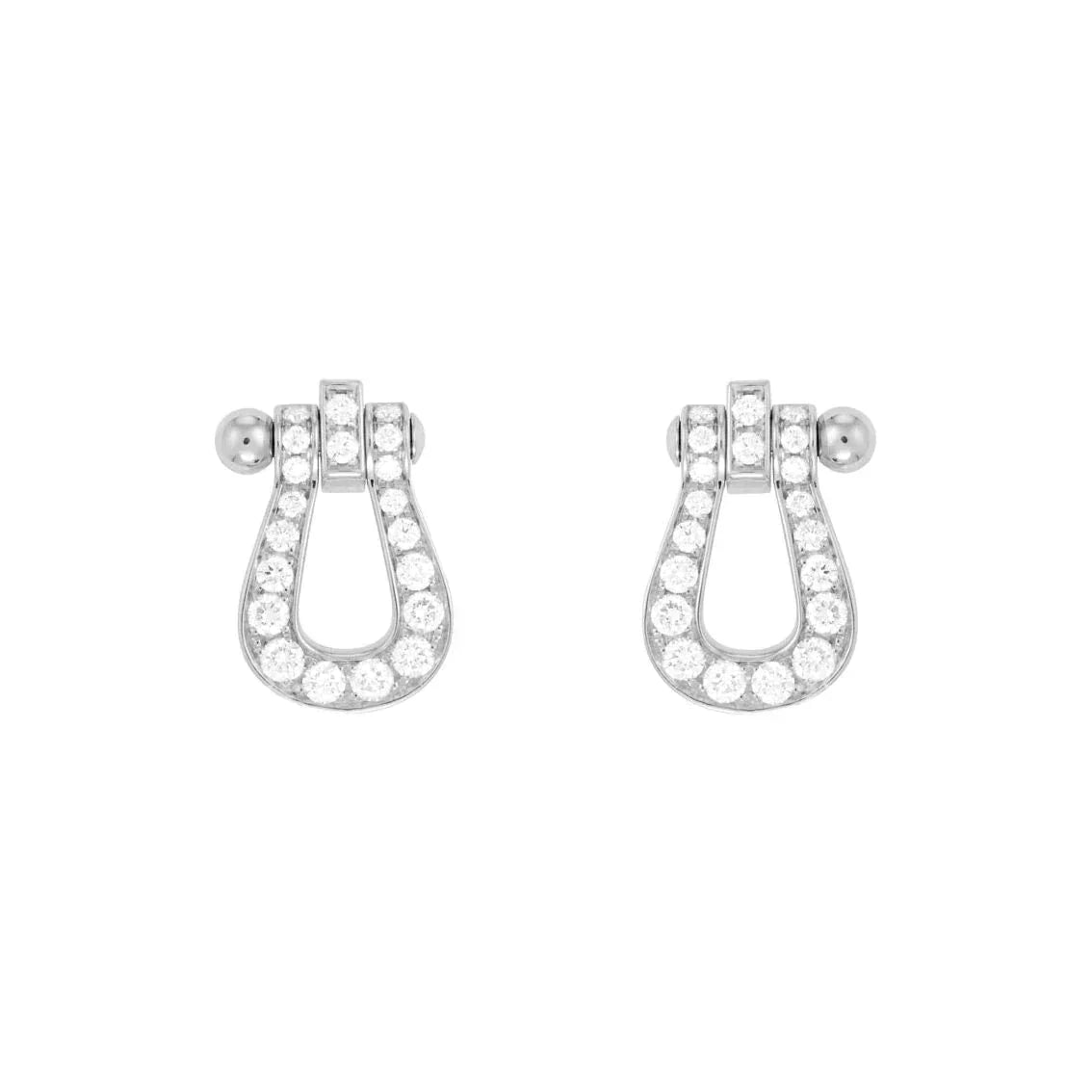 [Clover Jewelrys]FORCE 10 FULL DIAMOND STUD EARRINGS MINI MODEL