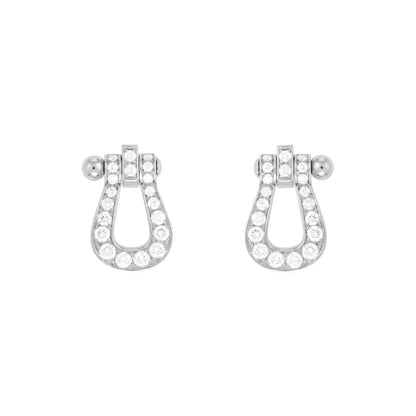 [Clover Jewelrys]FORCE 10 FULL DIAMOND STUD EARRINGS MINI MODEL