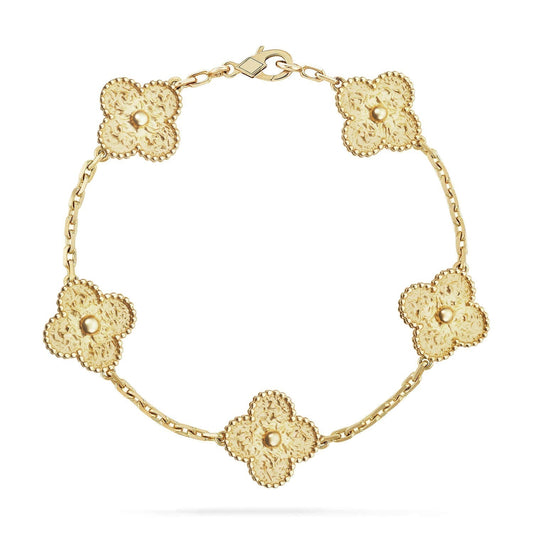 [Clover Jewelrys]CLOVER 5 MOTIFS BRONZING BRACELET