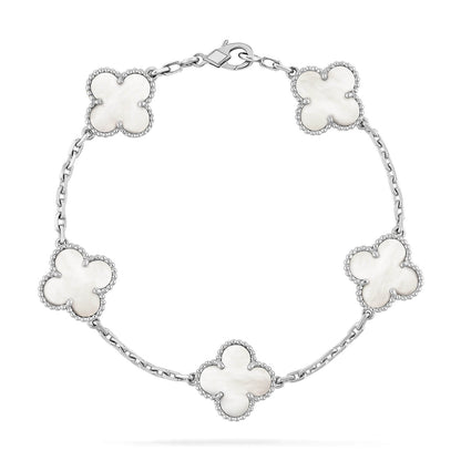 [Clover Jewelrys]CLOVER SILVER MOP 5 MOTIF BRACELET