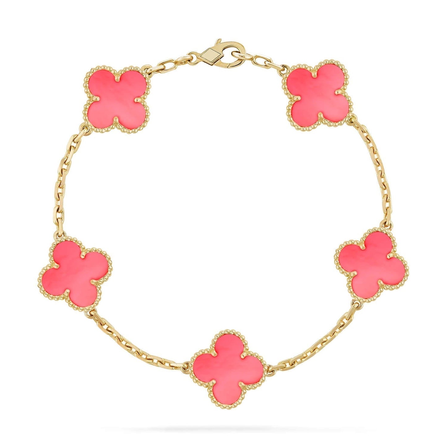 [Clover Jewelrys]CLOVER 5 PINK MOP BRACELET