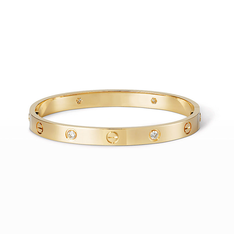 [Clover Jewelrys]LOVE BRACELET 6.1MM 4 DIAMONDS