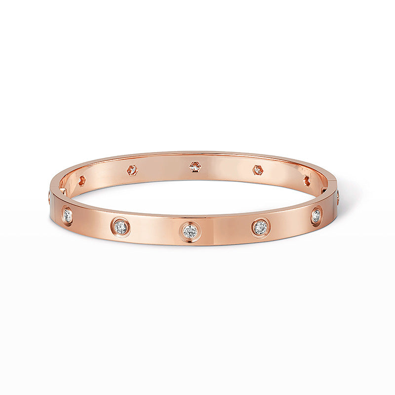 [Clover Jewelrys]LOVE BRACELET 6.1MM 10 DIAMONDS