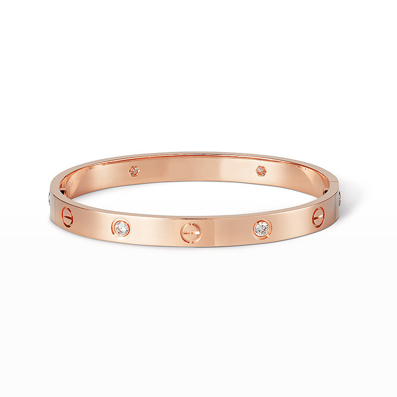 [Clover Jewelrys]LOVE BRACELET 6.1MM 4 DIAMONDS