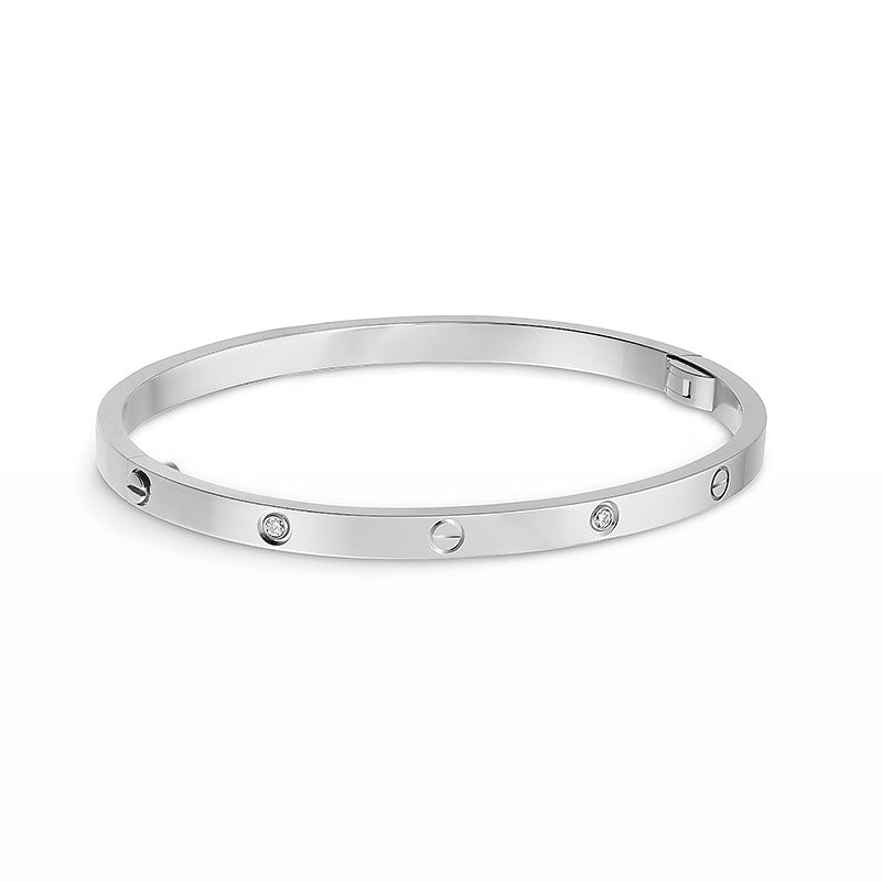 [Clover Jewelrys]LOVE BRACELET 3.65MM 6 DIAMONDS