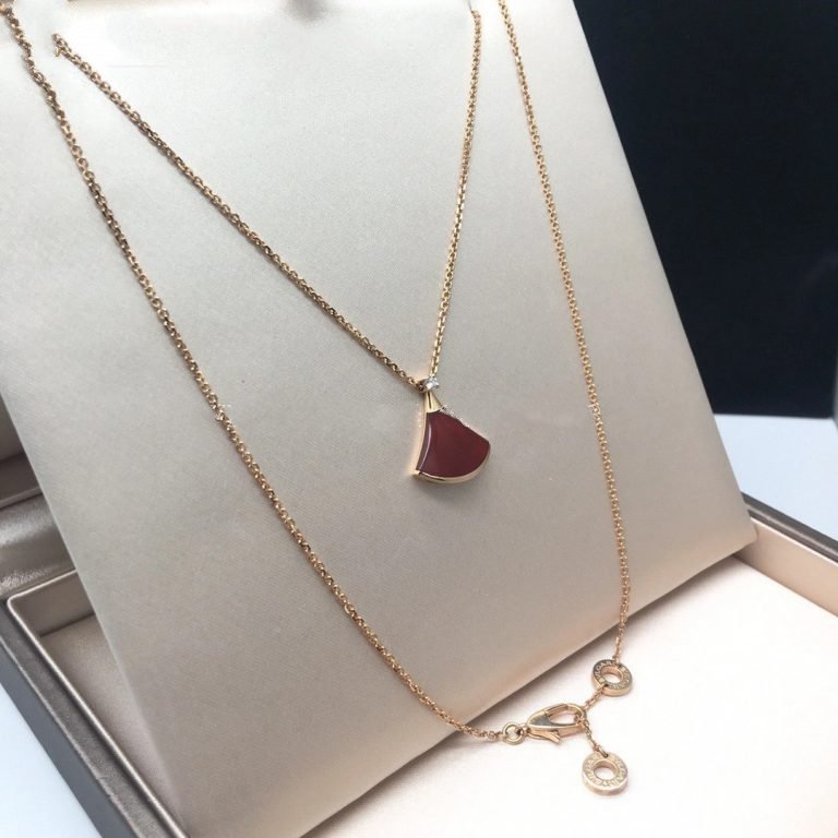 [Clover Jewelrys]DREAM NECKLACE CARNELIAN 1 DIAMOND