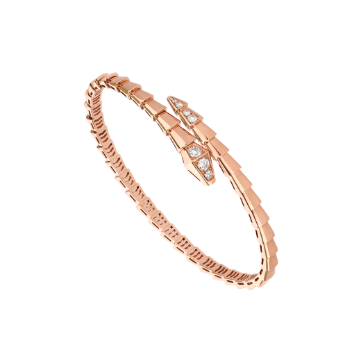 [Clover Jewelrys]SERPENTI BRACELET DIAMONDS PINK GOLD