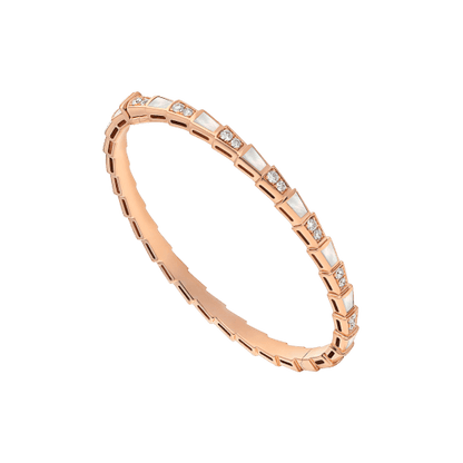 [Clover Jewelrys]SERPENTI BRACELET PINK GOLD MOP DIAMOND