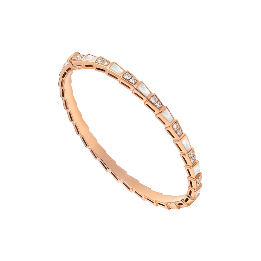 [Clover Jewelrys]SERPENTI BRACELET PINK GOLD MOP DIAMOND