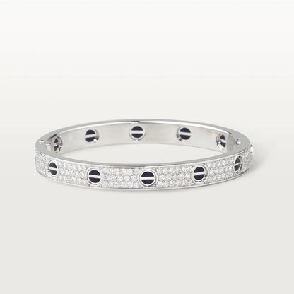 [Clover Jewelrys]LOVE BRACELET 6.1MM DIAMOND-PAVED CERAMIC