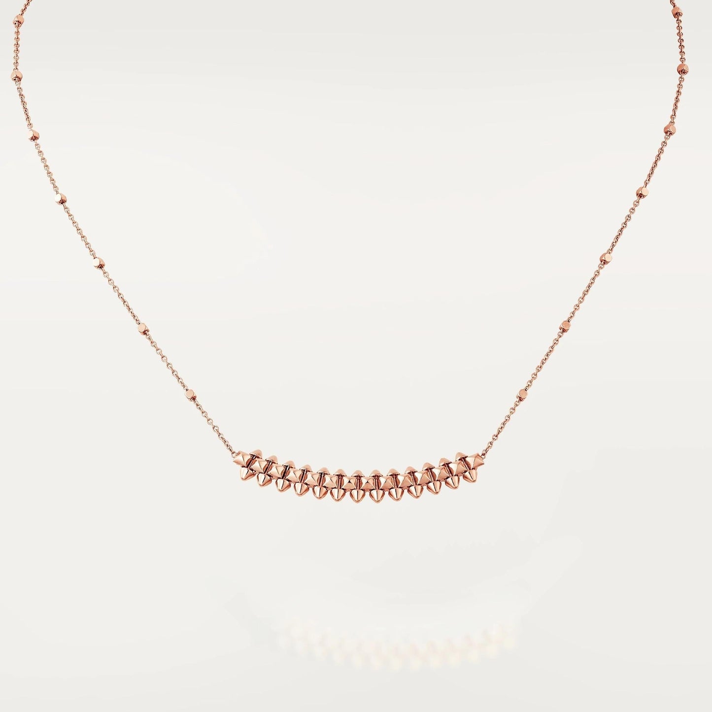 [Clover Jewelrys]CLASH PINK GOLD NECKLACE