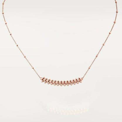 [Clover Jewelrys]CLASH PINK GOLD NECKLACE