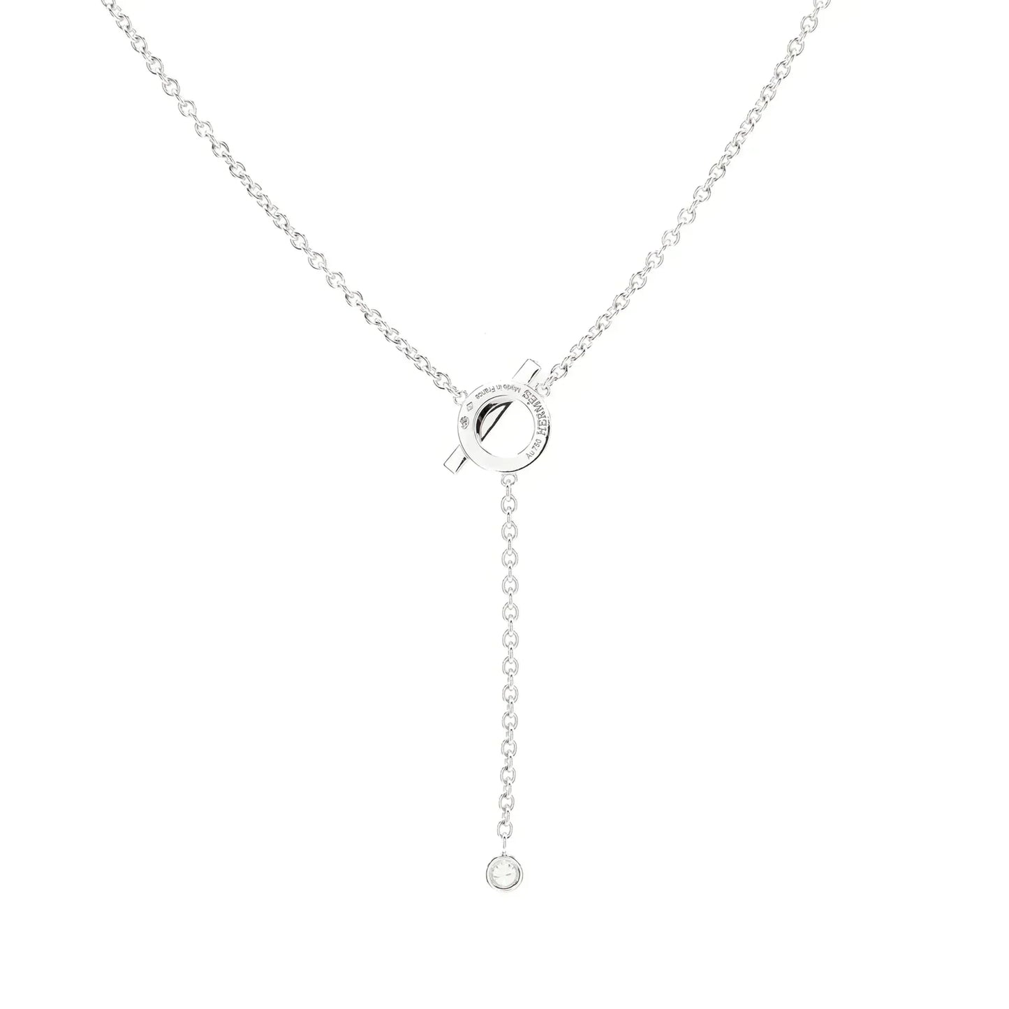 [Clover Jewelrys]FINESSE SILVER DIAMOND NECKLACE