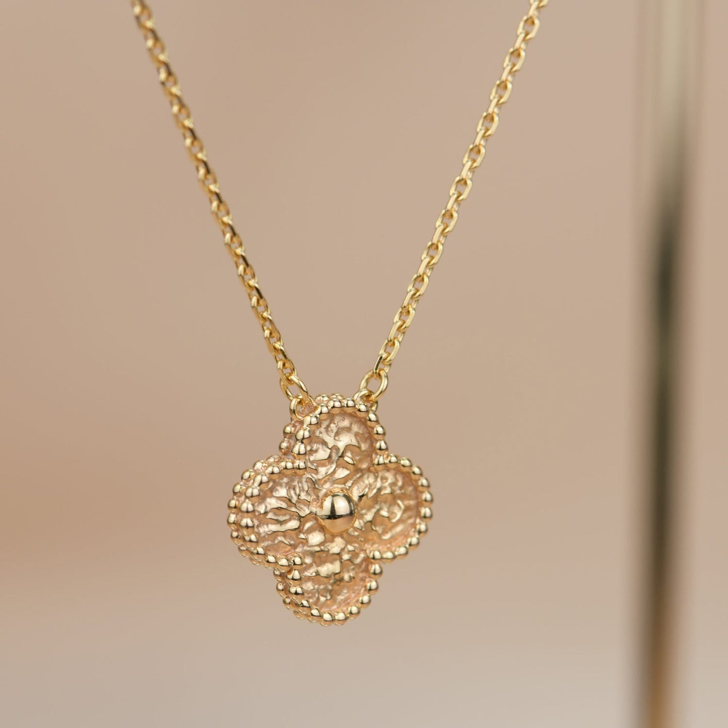 [Clover Jewelrys]CLOVER 15MM  BRONZING NECKLACE