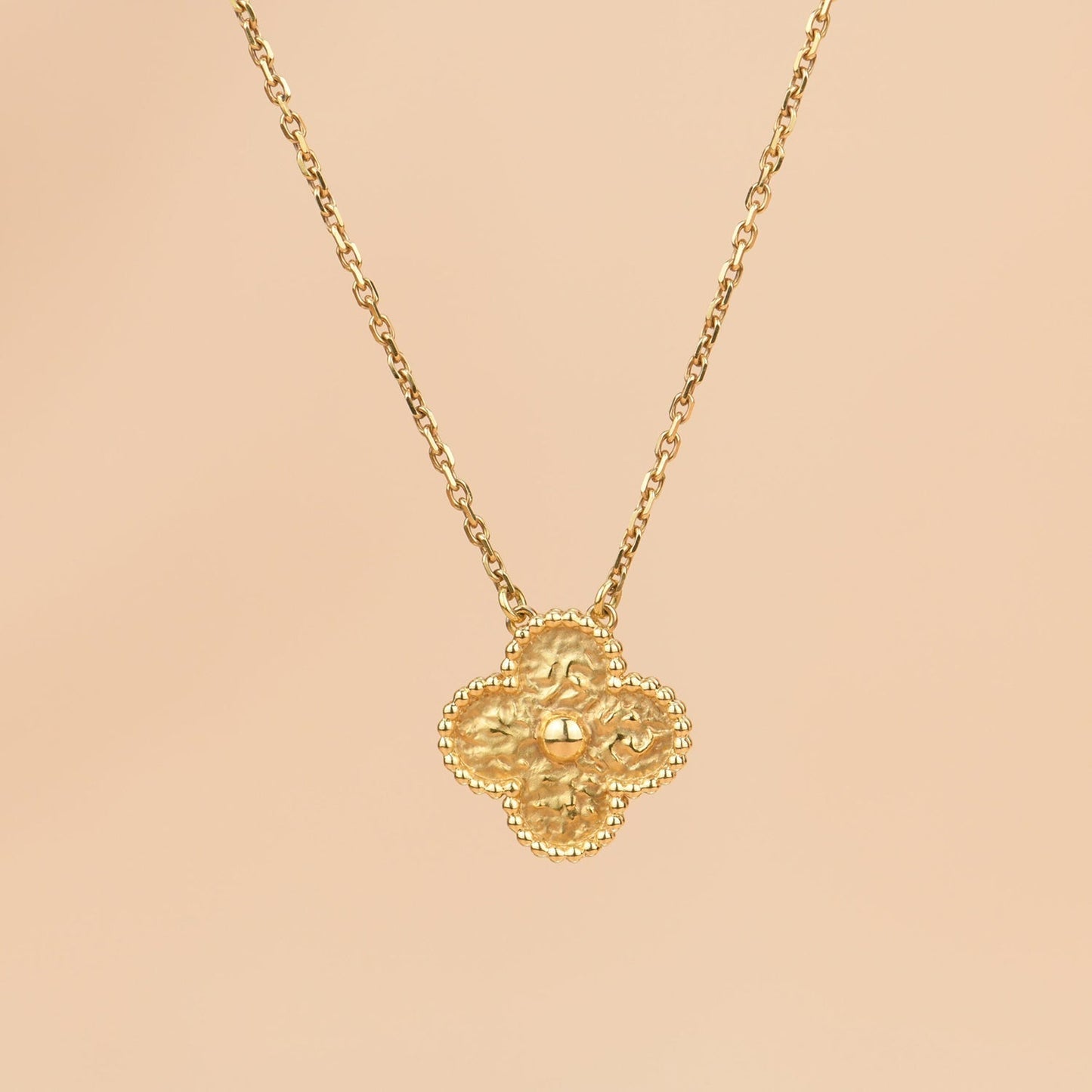 [Clover Jewelrys]CLOVER 15MM  BRONZING NECKLACE