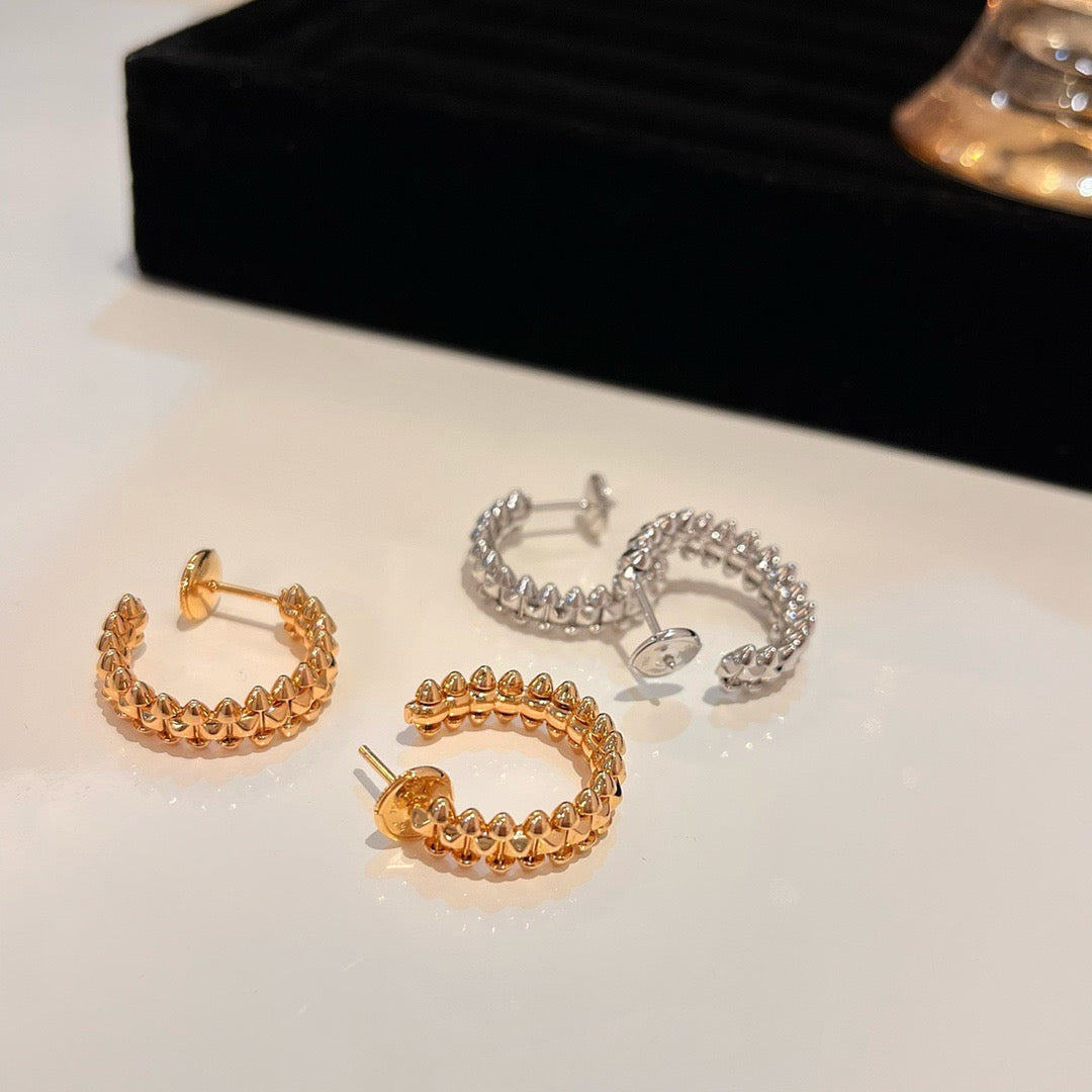 [Clover Jewelrys]CLASH SMALL HOOP EARRINGS