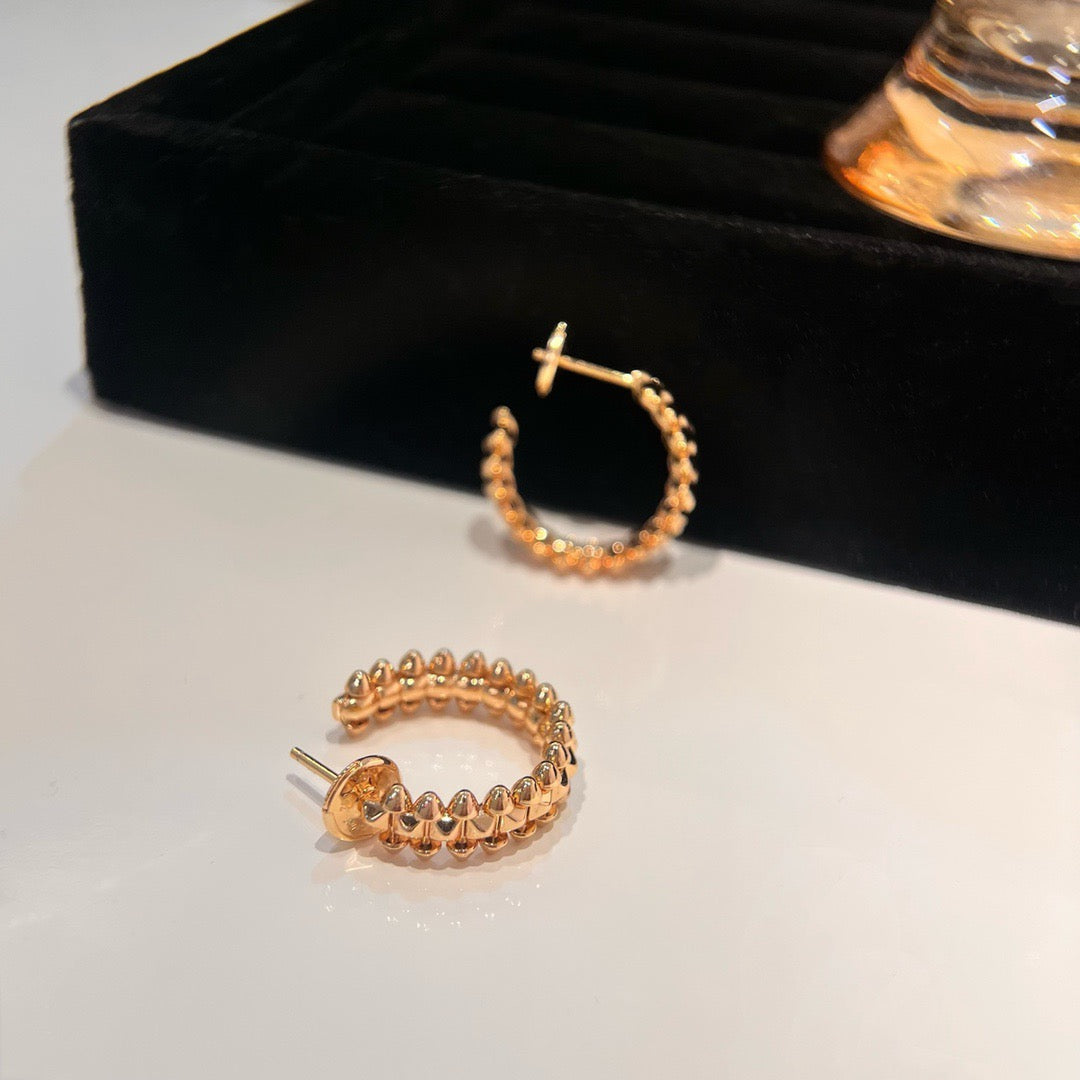 [Clover Jewelrys]CLASH SMALL HOOP EARRINGS