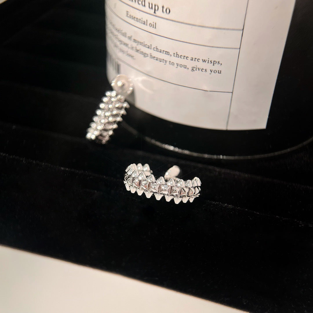 [Clover Jewelrys]CLASH SMALL HOOP EARRINGS