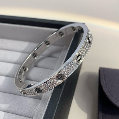 [Clover Jewelrys]LOVE BRACELET 6.1MM DIAMOND-PAVED CERAMIC