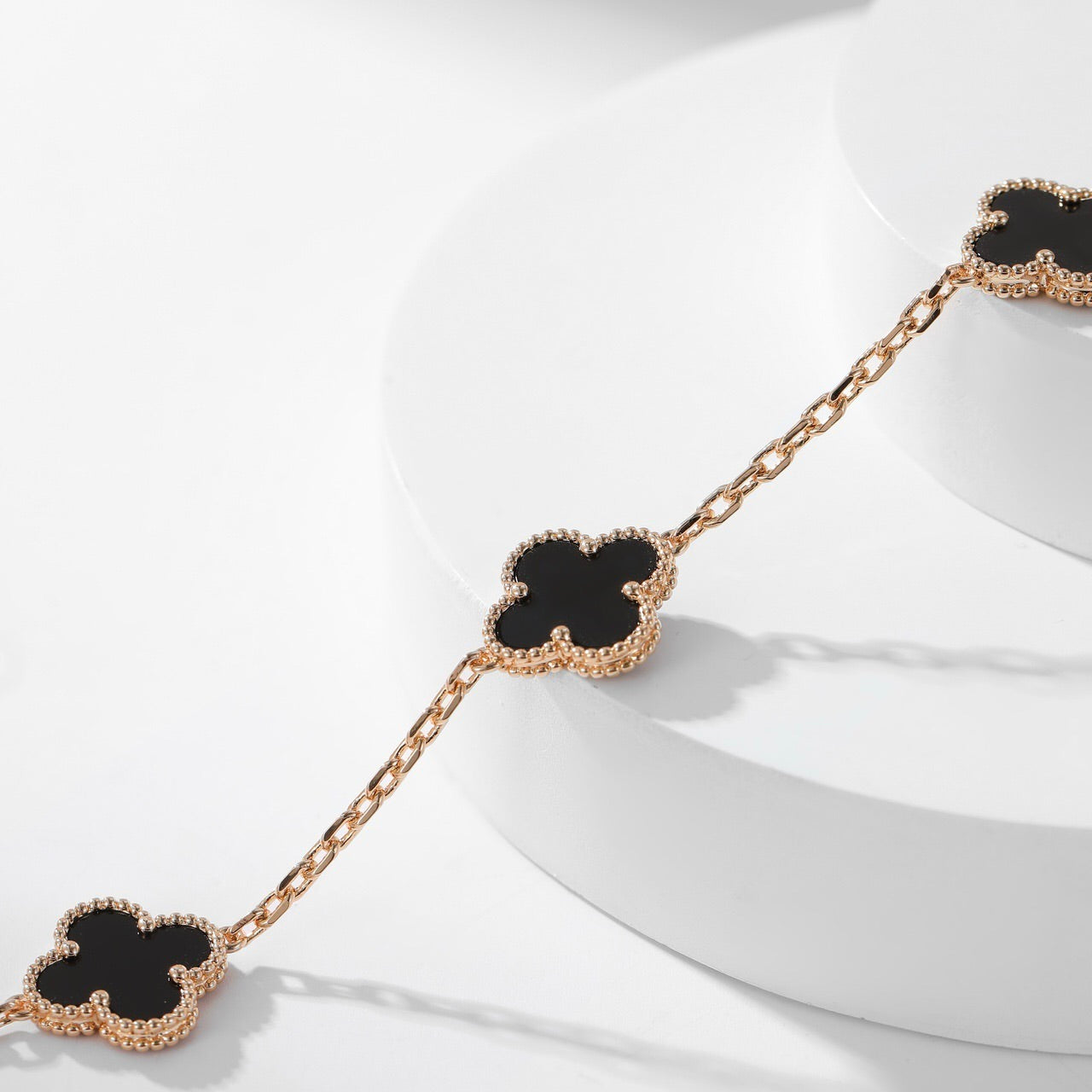 [Clover Jewelrys]CLOVER 10 MOTIFS ONYX NECKLACE