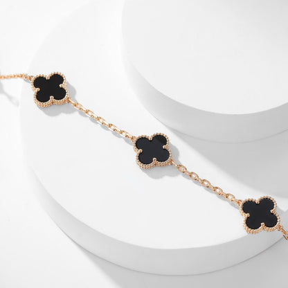 [Clover Jewelrys]CLOVER 10 MOTIFS ONYX NECKLACE