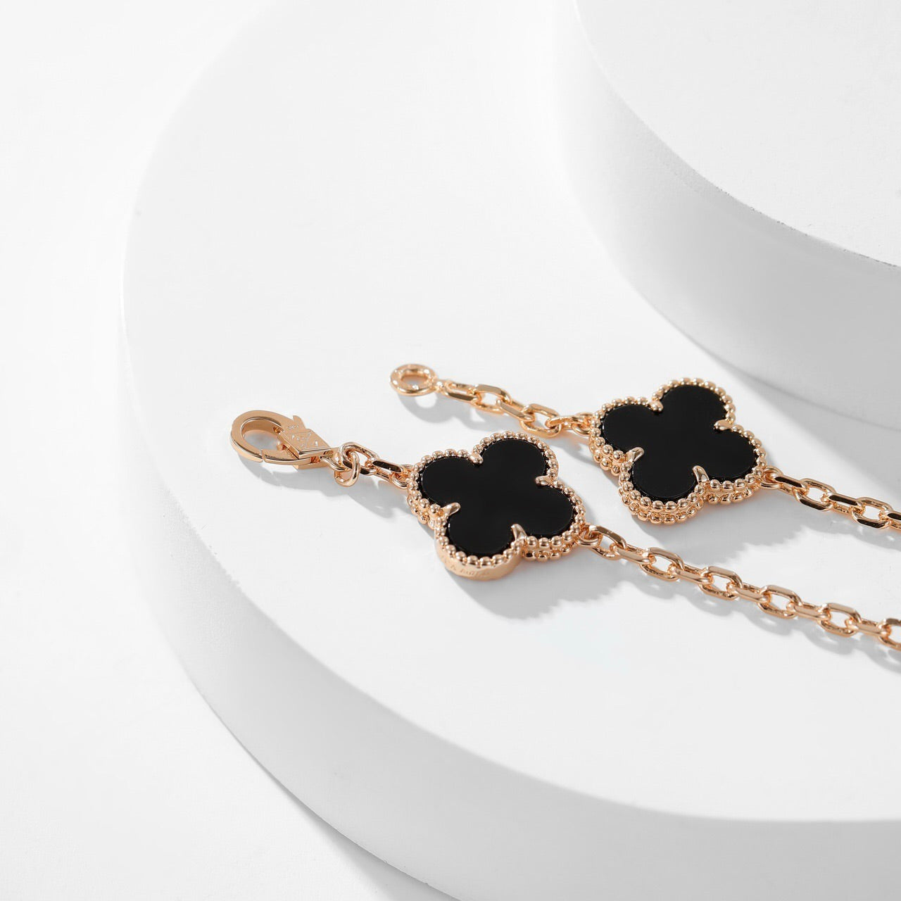 [Clover Jewelrys]CLOVER 10 MOTIFS ONYX NECKLACE