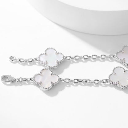 [Clover Jewelrys]CLOVER 10 MOTIFS WHITE MOTHER OF PEARL NECKLACE