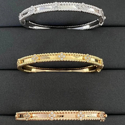 [Clover Jewelrys]CLOVER BRACELET 4MM DIAMONDS