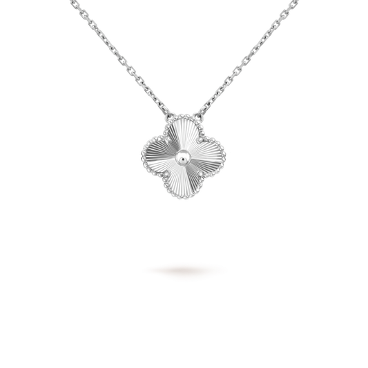 [Clover Jewelrys]CLOVER 15MM LASER NECKLACE SILVER