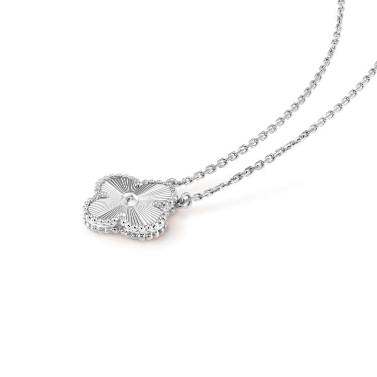 [Clover Jewelrys]CLOVER 15MM LASER NECKLACE SILVER