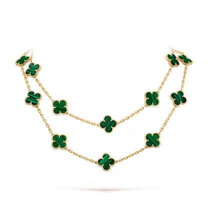 [Clover Jewelrys]CLOVER 20 MOTIFS MALACHITE GOLD