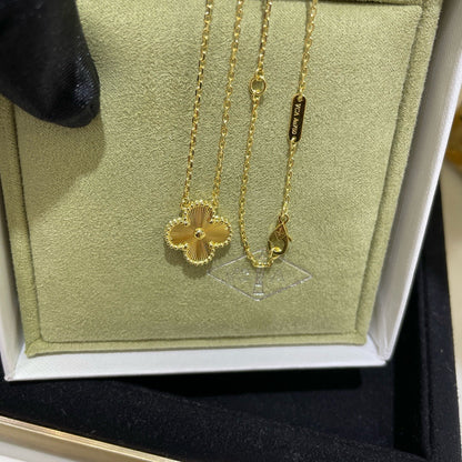 [Clover Jewelrys]CLOVER 15MM LASER NECKLACE