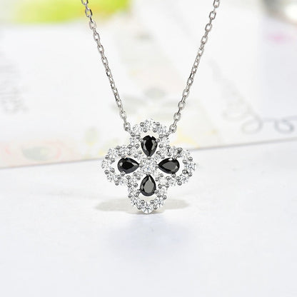 [Clover Jewelrys]LOOP NECKLACE FULL MOTIF DIAMOND 16MM MULTIPLE COLORS