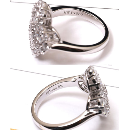 [Clover Jewelrys]LOOP RING FULL MOTIF DIAMOND 16MM SILVE