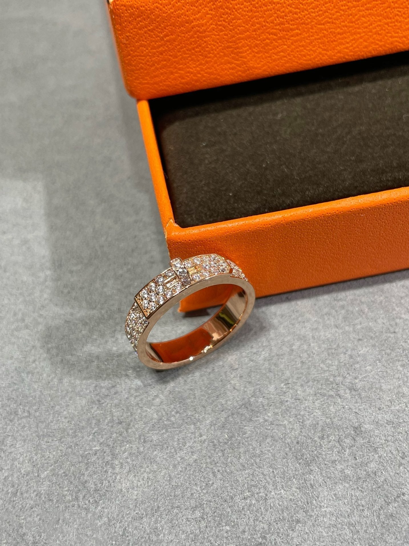 [Clover Jewelrys]KELLY PINK GOLD DIAMOND RING