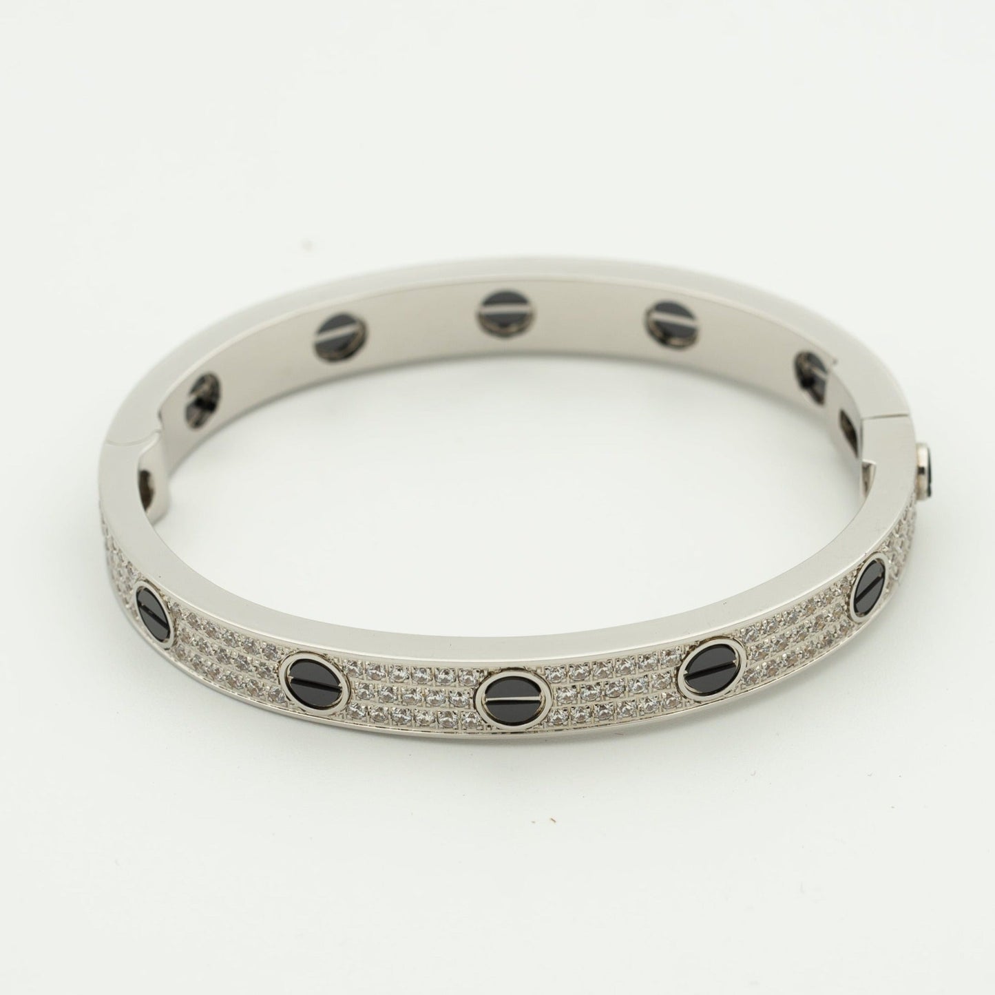 [Clover Jewelrys]LOVE BRACELET 6.1MM DIAMOND-PAVED CERAMIC