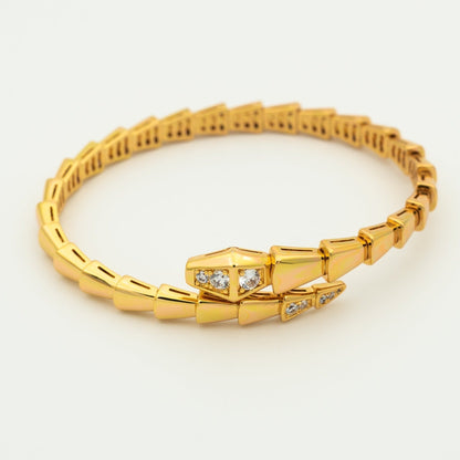 [Clover Jewelrys]SERPENTI BRACELET DIAMONDS PINK GOLD