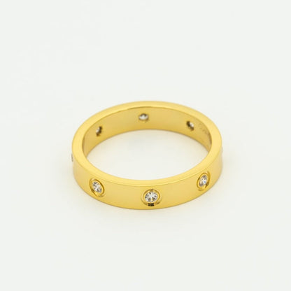 [Clover Jewelrys]LOVE RING 3.6MM 8 DIAMONDS