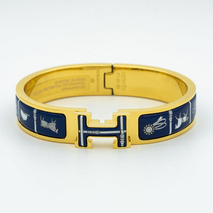 [Clover Jewelrys]H BRACELET BLUE CERAMIC