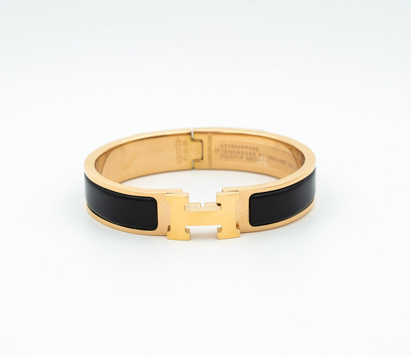 [Clover Jewelrys]H BLACK BRACELET