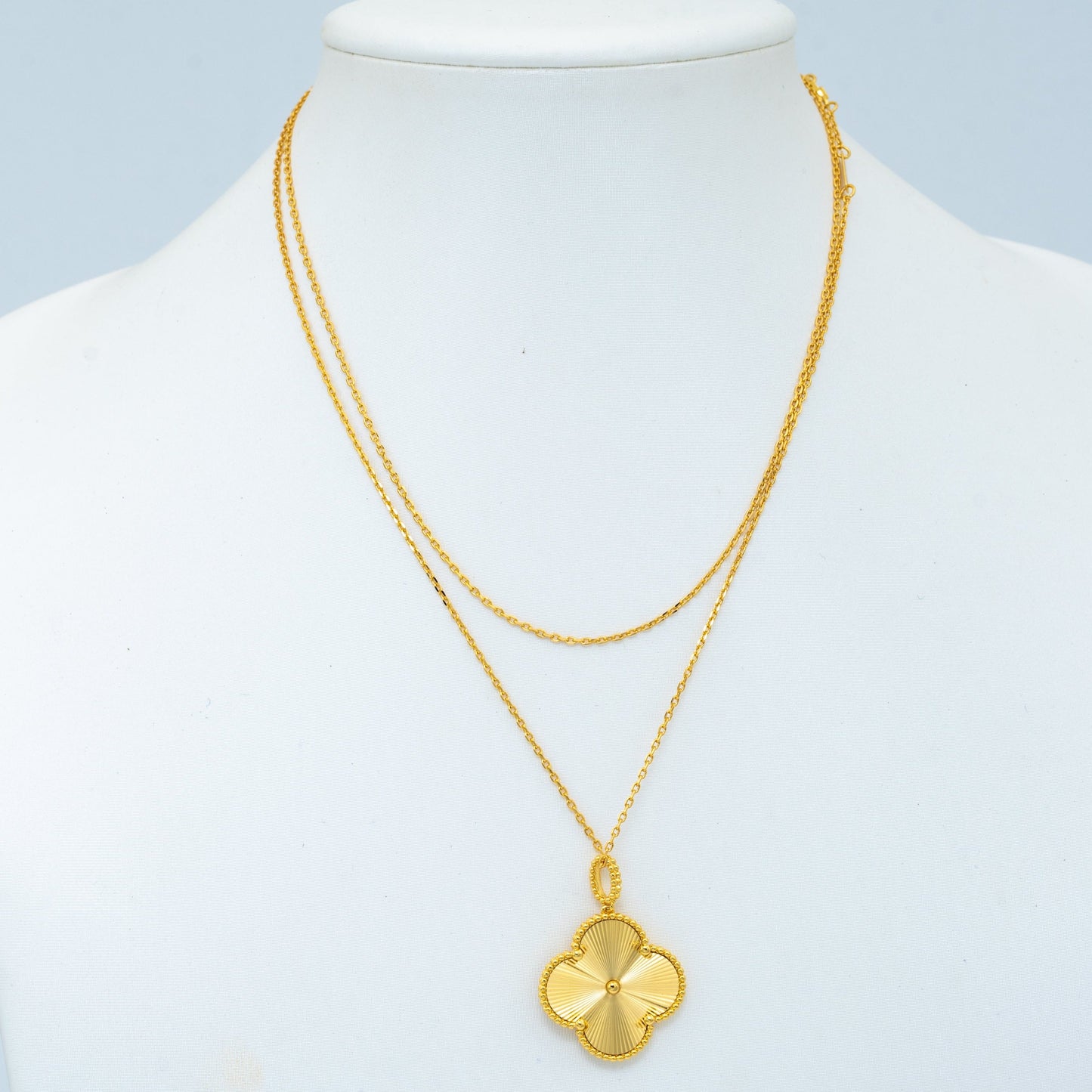 [Clover Jewelrys]CLOVER 25MM PEDANT NECKLACE GOLD