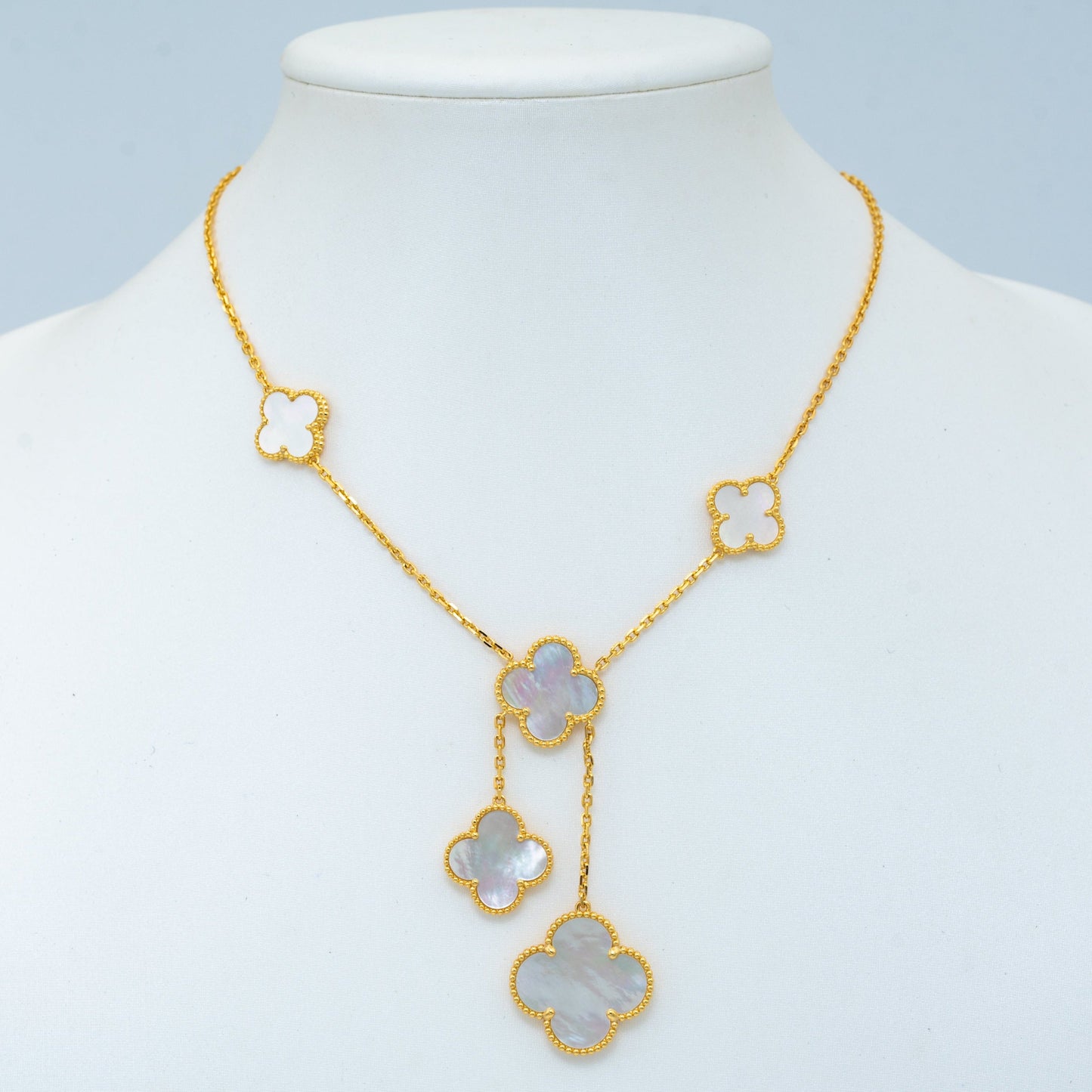 [Clover Jewelrys]CLOVER MOTHER OF PEARL NECKLACE 6 MOTIF